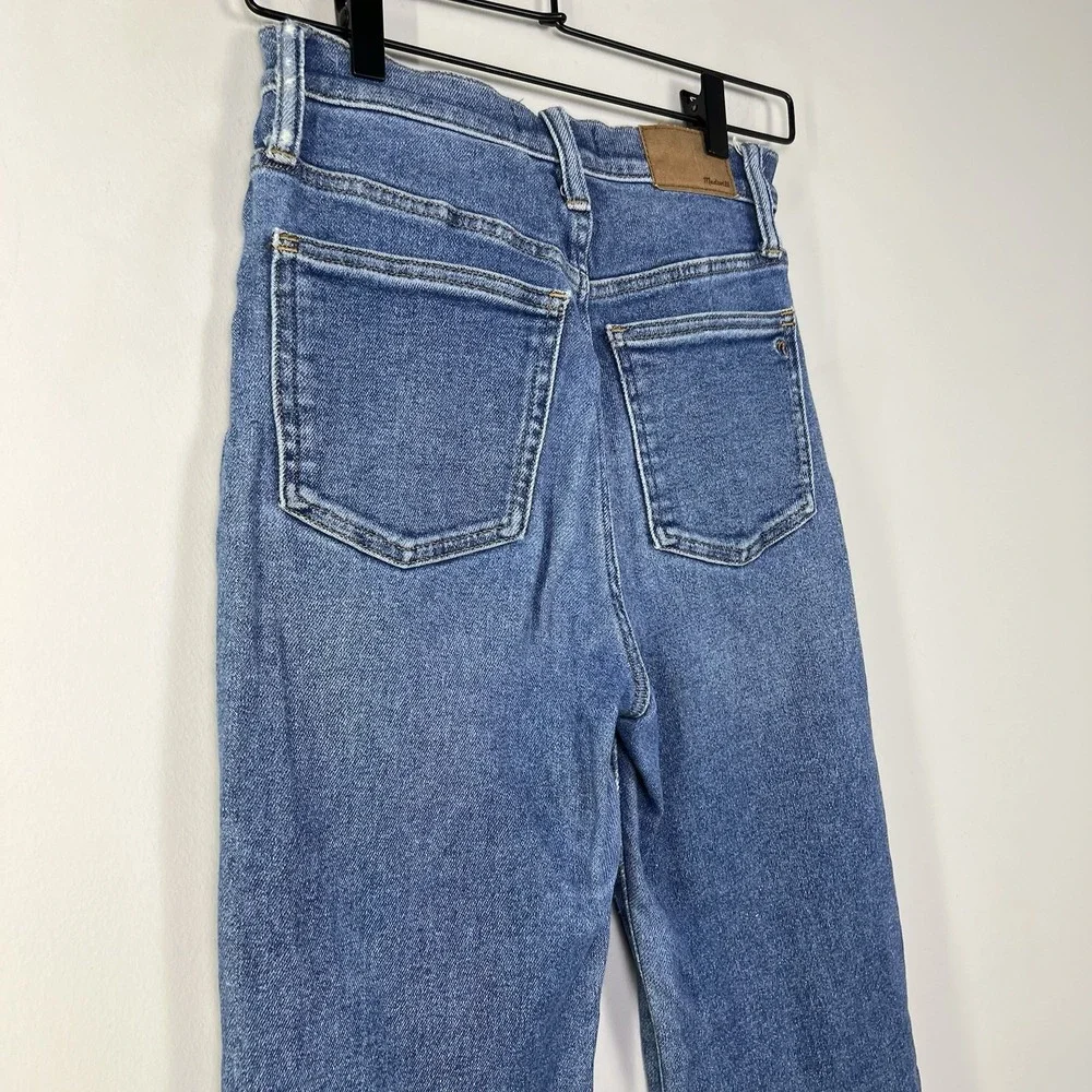 Madewell Perfect Vintage Jeans Womens‎ 25 High Rise Crop Straight Leg Denim